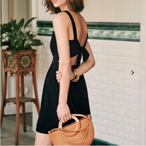 Sézane Dorina dress in black, size FR38 / US 6 or about Medium